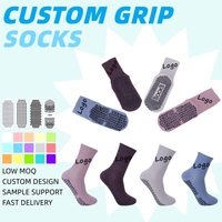 Chaussettes de yoga à prix d'usine, douces pour la peau, séchage rapide, antibactériennes, avec semelle antidérapante, pour la pratique à domicile