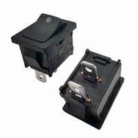 6A250V/10A125V interrupteur à bascule 2Pin interrupteur de panneau PA66 matériau interrupteur à bascule carré fonction marche-arrêt