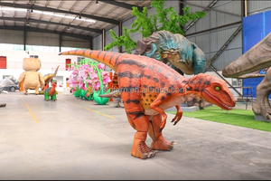 T-rex Bất Animatronic Tốt Nhất Bán Chuyên Nghiệp Ẩn Chân Khủng Long Trang Phục Thực Tế Đi Bộ - Product Image 3