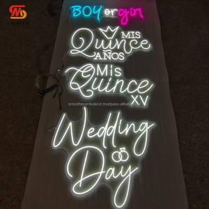 SMOOTH Customized Letter and Signs Acrylic <b>Neon</b> Sign Light Up Glowing Acrylic Board For Wedding Festival <b>Party</b> - Product Image 3