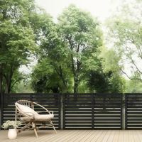 Panel de Cerca Decorativa de Aluminio para Patio Delantero, Recubrimiento en Polvo, Resistente a la Oxidación, para Jardín y Hogar, Tamaño y Color Personalizados, Venta al Por Mayor