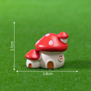 Figuras de Resina de Casas de Hongos en Miniatura para Manualidades, Accesorios para Jardín de Hadas, Decoración para Micro Paisajes y Terrarios - Product Image 6
