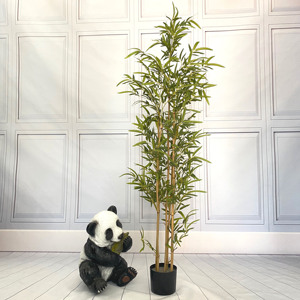 Toptan kapalı dekorasyon simülasyon bambu bitki <span class=keywords><strong>pot</strong></span> ile özelleştirilmiş plastik bitkiler yapay bambu ağacı - Product Image 4