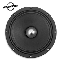 Speaker Granvoz US Stock Factory 200 Watt RMS Power 4 Ohm Kerangka Aluminium Bullet 2 Inch Voice Coil Auto 8 Inch Midrange