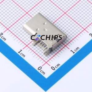 MC-710S-Z13 USB Connector Through hole Component (THT) Connector Type-C USB 3.1 Female Side Insert - Product Image 2
