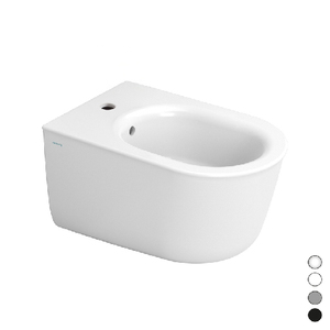 Bidé suspendido MAYKA de 55 cm, cerámica blanca mate para baño - Product Image 3