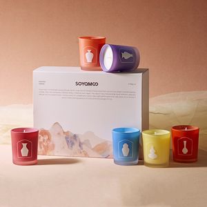 FLORESCENCE Juego de Velas Aromáticas de Cera de Soja <span class=keywords><strong>en</strong></span> Caja de Regalo, 6 <span class=keywords><strong>en</strong></span> 1, Aromas Personalizados de Vainilla, <span class=keywords><strong>para</strong></span> Citas y Celebraciones - Product Image 6