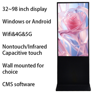 43/49/55/65 pulgadas Android Windows pantalla táctil LCD reproductor de vídeo quiosco tótem pantalla de señalización Digital - Product Image 5