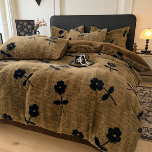 <span class=keywords><strong>Set</strong></span> di Biancheria da Letto Aoyatex con Stampa Leopardata, <span class=keywords><strong>Copripiumino</strong></span> in Velluto <span class=keywords><strong>Flanella</strong></span> Bianco e Nero Personalizzato - Product Image 4