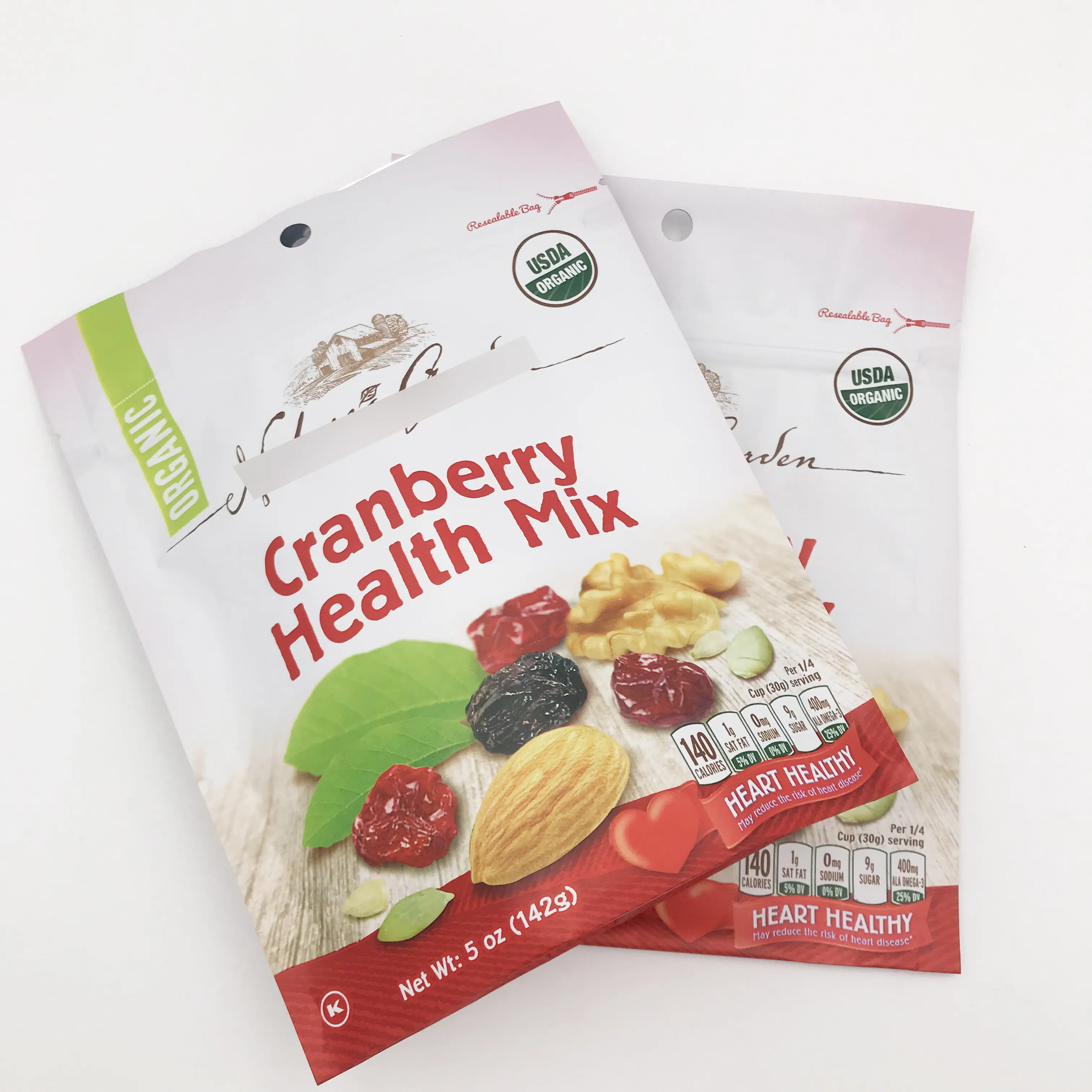 Bolsa de embalaje para alimentos secos, paquete de frutos secos de Cranberry