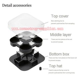 Kunststoff Insektenfänger-Werkzeug Insektenauslöser-Schachtel Anti-Karackenfalle Hausgerät - Product Image 5