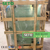 Vitre de pare-brise avant SETO pour autocars Higer, Yutong, King Long – Verre de sécurité feuilleté, prix usine avec certifications DOT, E-Mark, ISO
