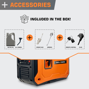 Easy Carry 2.2kW <b>Gasoline</b> Generator With Hand Start for Household Emergency Stromerzeuger Groupe Electrogene Silencieux HS2250is - Product Image 3