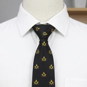 Proveedor de Fábrica, Corbatas Formales Masónicas de Jacquard Tejidas a Mano, de Lujo, Personalizadas y de Alta Calidad - Product Image 1
