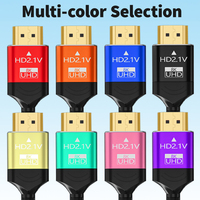 Tiktokink – câble HDMI 2.1 haute vitesse OEM mâle à mâle 19 + 1 4K 8K 1080P UHD 3D pour ordinateur, moniteur de télévision, câble HDMI