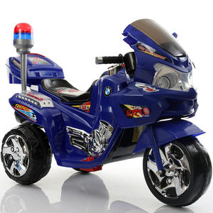 รถมอเตอร์ไซค์ไฟฟ้าสามล้อสำหรับเด็ก สีฟ้า ขับเคลื่อนด้วยแบตเตอรี่ ของเล่นสำหรับเด็กอายุ 2 ถึง 4 ปี พร้อมไฟและเสียง - Product Image 1