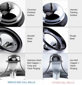 Sonido multiusos para la comida sino de jantar, escritorio de cena, llámame campanas, llamada de metal, campana escolar Grande y Pequeña para gatos, perros y Mascotas - Product Image 2