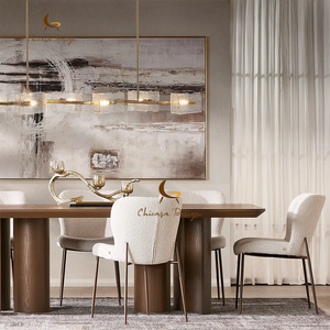 Table à manger en <span class=keywords><strong>bois</strong></span> massif de style américain, table à manger vintage en chêne, table rectangulaire de conférence pour six personnes, sur mesure - Product Image 2