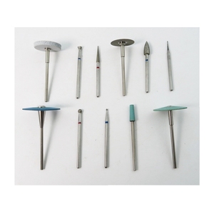 Kit de fresas de diamante para pulido y desbaste de cerámica dental para zirconia con vástago HP - Product Image 3