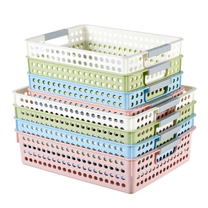 Plastic <b>Storage</b> <b>Baskets</b> Rectangle Eco-Friendly Desktop Kitchen Toy Organizers - Product Image 2