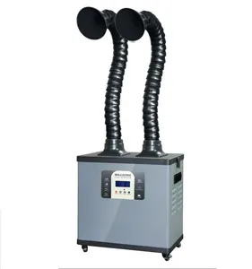 C200Y Las Portable Solder Laser Smoke Fume Extractor untuk Rumah Kantor Bengkel dengan Dual Lengan