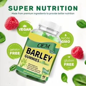 OEM Barley Gummies With <strong>Vitamin</strong> C Barley Grass Gummies Contains Supergreens for Healthy <strong>Digestion</strong> - Product Image 2