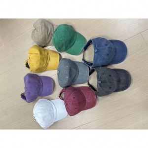 Gorra de béisbol de algodón lavado con visera sin espalda para mujer, gorra ajustable con visera para el sol - Product Image 1