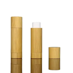 Deodorant Case Hervulbare Lipstick Bamboe Huidverzorging Lege Lip Glosstube Container Cosmetische Lippenstift Buis