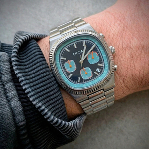 นาฬิกา CILOA สีน้ำเงินทรงเหลี่ยมคุณภาพสูงสำหรับผู้ชาย ปรับแต่งได้ ดีไซน์ใหม่ แบรนด์แท้ นาฬิกาควอตซ์กันน้ำแฟชั่นสำหรับผู้ชาย - Product Image 3