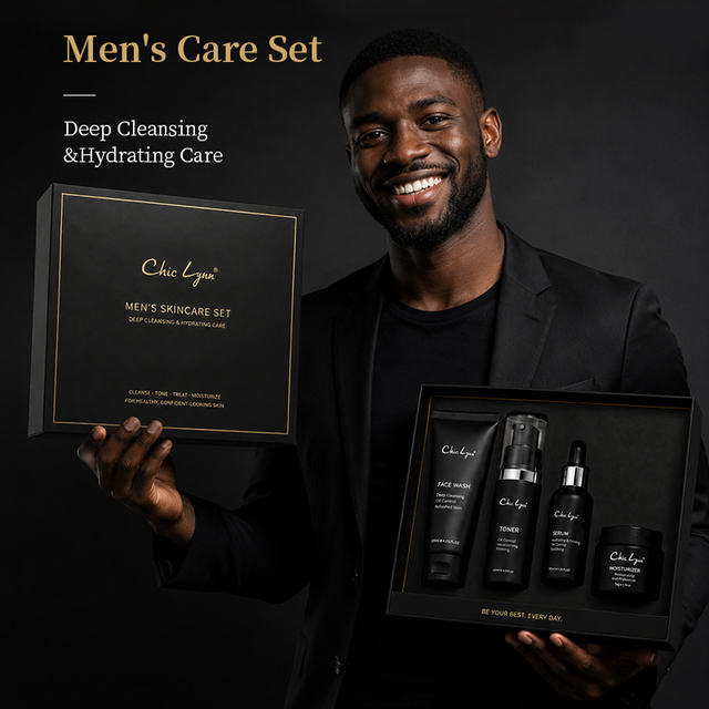 Private Label Mens Skin Care Products Oem Vegan Organic Repair Moisturizing Anti Acne Skincare Set for Men
