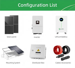 20kw 18kw 15kw 가정용 태양광 에너지 패널 전력 저장 홈 시스템 풀 세트 키트 가정용 리튬 배터리 태양광 시스템용 - Product Image 4