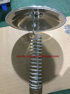 Aksesoris pembuatan bir 4 "<span class=keywords><strong>TC</strong></span> Chiller Coil dengan Barb kualitas tinggi penukar panas pendingin kumparan imersi Wort Chiller 5m 6m - Product Image 6