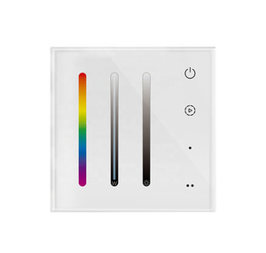 Skydance T24-S 3VDC alimentato a batteria 2 Scene 2 Zone Touch pannello di vetro RF telecomando per Controller LED - Product Image 1