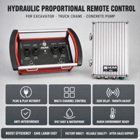 Contrôleur radio proportionnel à 4 leviers certifié CE FCC NOMI NMBZ 002 pour la stabilité des systèmes de treuils hydrauliques
