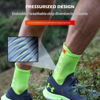Nouvelles Chaussettes de Course d'Été pour Hommes et Femmes, Sports de Plein Air, Cyclisme, Fitness, Basketball, Tube Court, Compression, Tricotées Fines, ODM Lettre