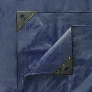 Bâche en PE bleu foncé très résistante, grande capacité, couleurs et tailles personnalisées pour une utilisation professionnelle en extérieur - Product Image 3