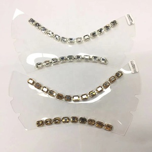 Remaches de diamantes de imitación Perla <span class=keywords><strong>PU</strong></span> Transparente Invisible Tacones altos Sandalias Chanclas Suela superior Welt Strips String - Product Image 3