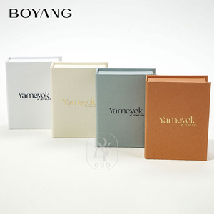 Boîte cadeau en carton en forme de livre, couleur personnalisée Boyang, pour bijoux, avec logo - Product Image 5