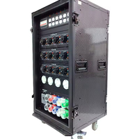 ABCCABLS Armoire de distribution électrique de scène de style américain à 90 circuits (en métal) 400A pour spectacles en direct à grande échelle