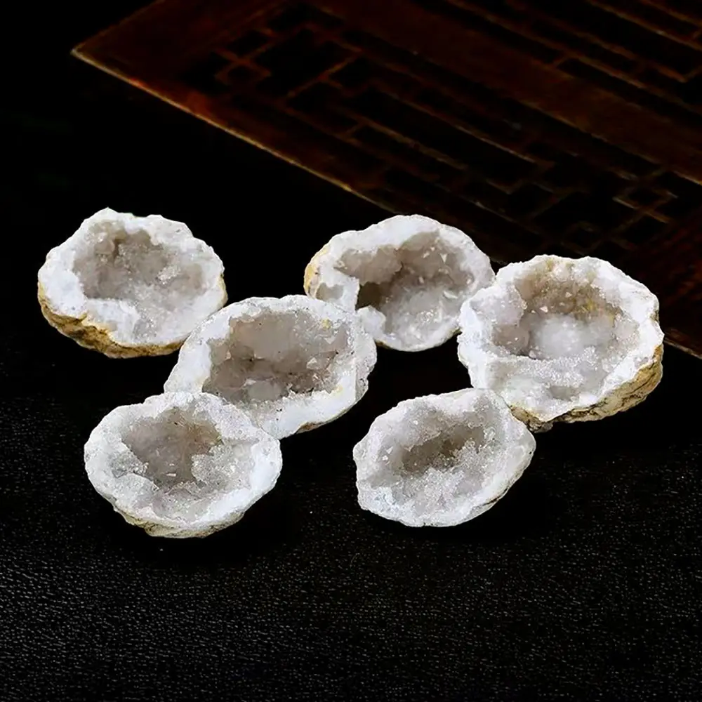 Atacado natural quartzo claro cluster alta qualidade cru cristal ágata branca geode cluster para decoração