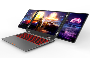 2025 Brandneuer Laptop mit drei Bildschirmen, Core i7 Prozessor, Gesichtserkennung zum Entsperren, unterstützt Multi-Screen-Anzeige für den persönlichen Gebrauch - Product Image 6