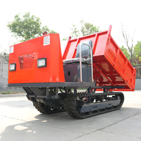 Livraison gratuite Accueil Agriculture Mini Crawler Dumper Truck Verger Construction Foresterie Crawler Dumper Diesel Crawler Dumper