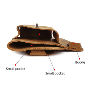 BEARKY Vintage Outdoor Heuptas voor Dames, Op Maat Bedrukt, Rits Sluiting, Heupgordel met Clip Holster, Directe Fabrieksverkoop - Product Image 6