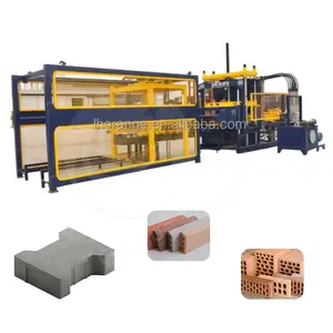 Presse hydraulique automatique machine à briques à moteur diesel machine automatique de fabrication de blocs de briques à emboîtement d'argile