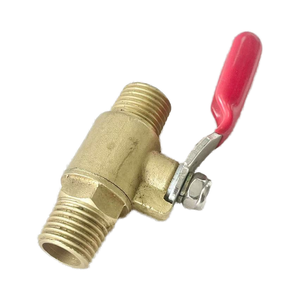 Vanne à bille pneumatique en bronze pour compresseur d'air, fabriquée en Chine, avec connecteur de sortie de pompe à air de 1/4 pouce - Product Image 6