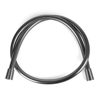 Tuyau de douche PEX en nickel brossé moderne avec conception anti-pli et raccords universels en laiton pour salles de bain de luxe