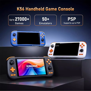 <span class=keywords><strong>S</strong></span> nouveau K56 rétro Console de <span class=keywords><strong>jeu</strong></span> vidéo 5.5 pouces IPS écran tactile Android 14 WiFi 50 + émulateurs 128GB 5000mAh PSP PS1 prise en charge - Product Image 2