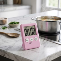 Timer Dapur Digital Multifungsi Terlaris SW, Stopwatch Portabel, Alat Pengatur Waktu Memasak, Belajar, dan Perencanaan Waktu