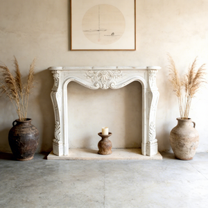 Custom Handcarved Life Size Hot Selling Modern Design High Quality Large Decorative <strong>Fireplace</strong> Stone Sculpture - Product Image 1