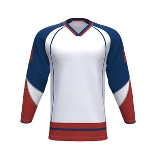Ensemble de maillots de hockey sur glace personnalisés, uniformes d'entraînement pour équipes, hommes et femmes, confortables, séchage rapide, respirants, 100% polyester - Product Image 5